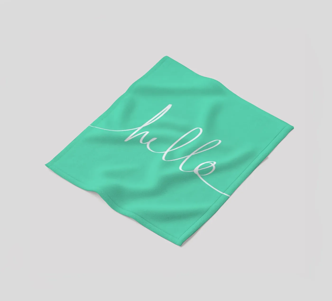 Hello Mint plaid polaire de Leah Flores