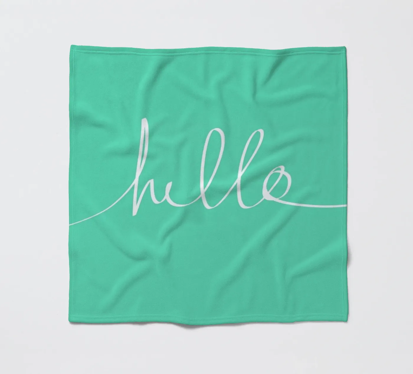 Hello Mint plaid polaire de Leah Flores