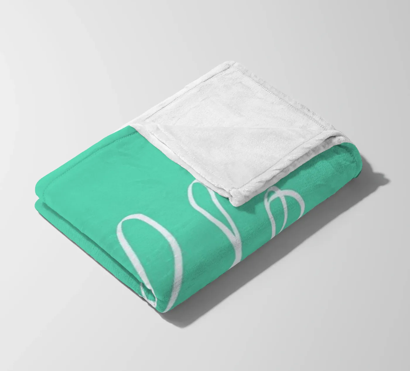 Hello Mint plaid polaire de Leah Flores