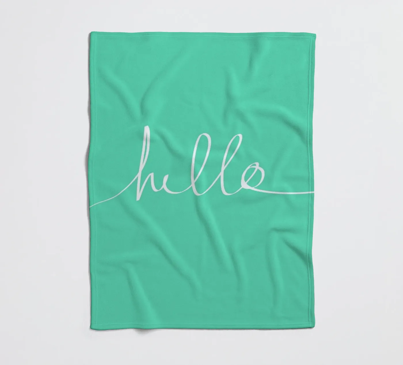 Hello Mint plaid polaire de Leah Flores