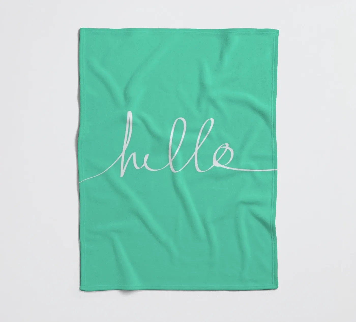 Hello Mint plaid polaire de Leah Flores