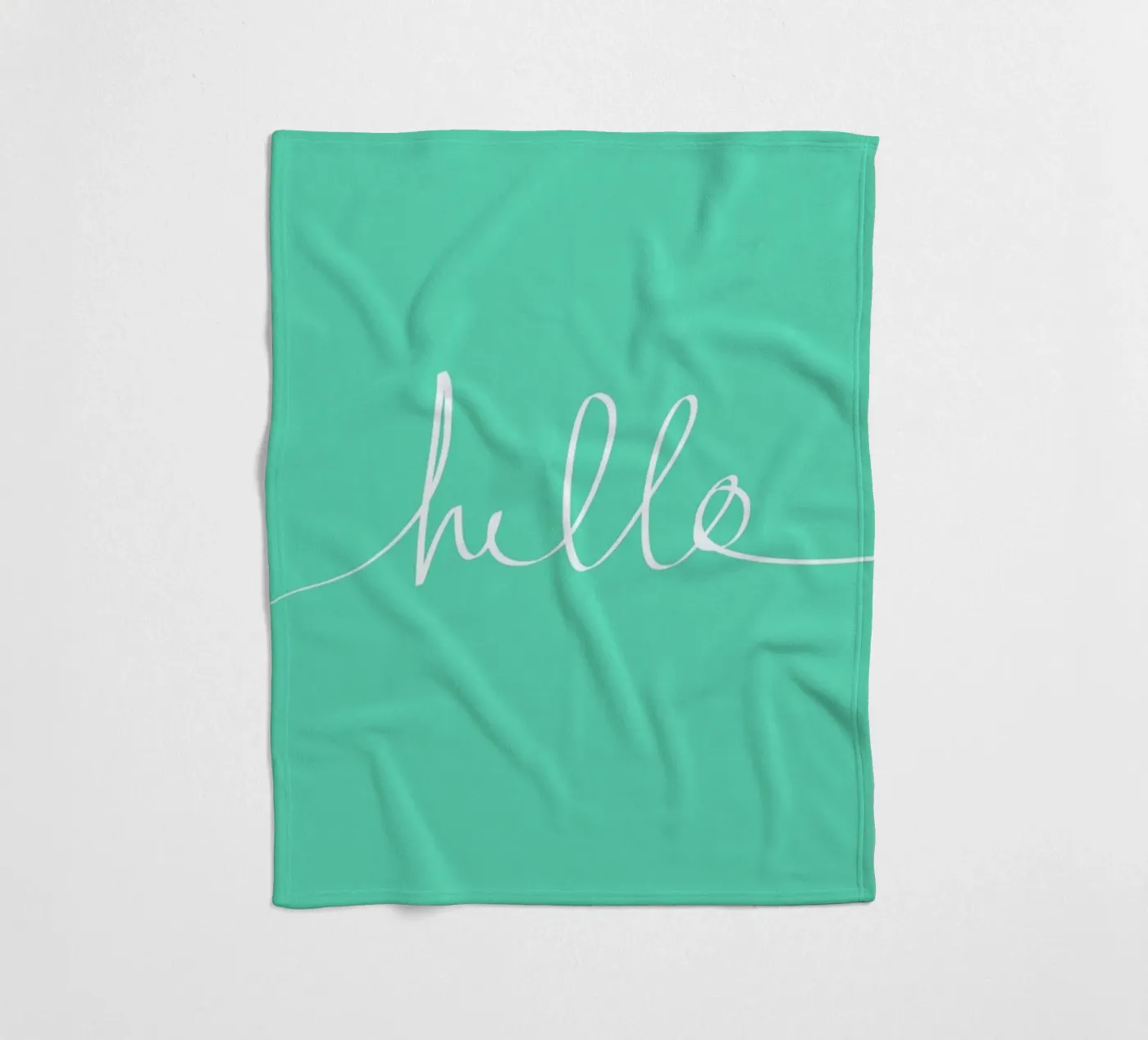 Hello Mint plaid polaire de Leah Flores
