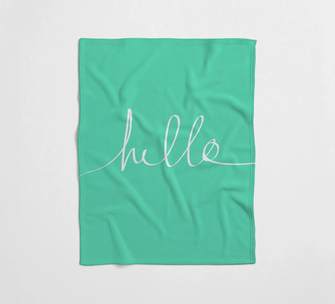 Hello Mint plaid polaire de Leah Flores