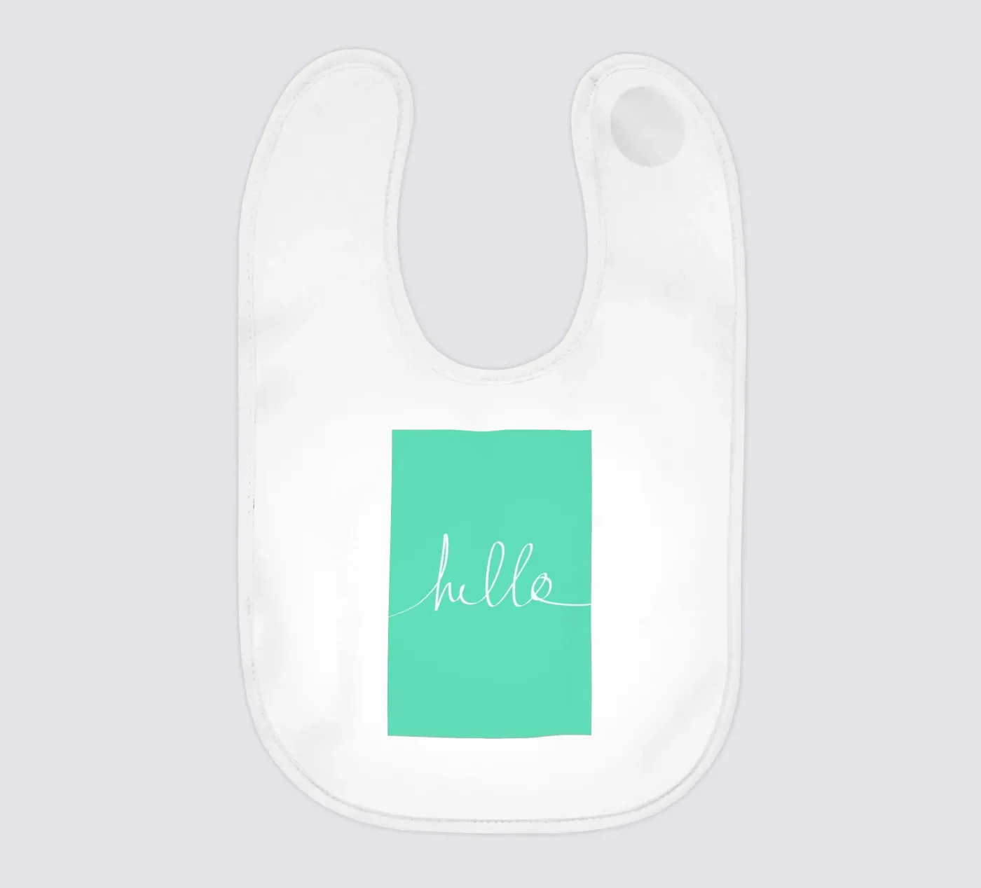 Hello Mint baby slabbetje van Leah Flores