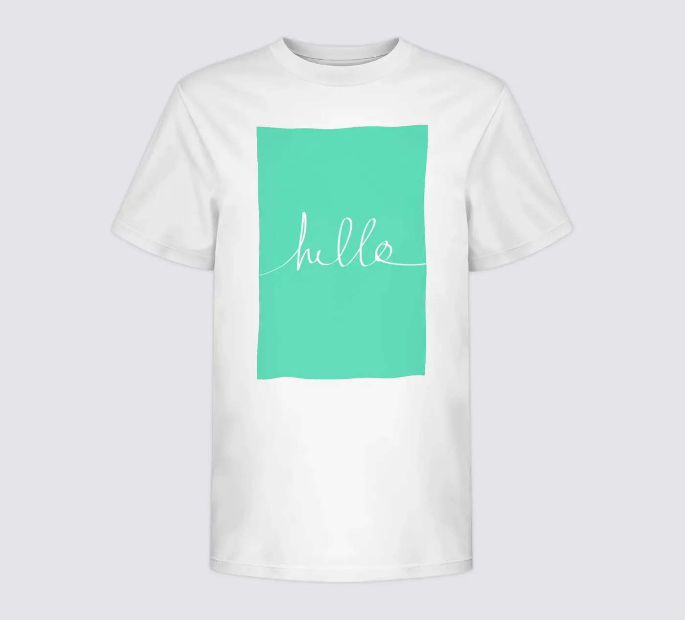 Hello Mint kinder t-shirt van Leah Flores