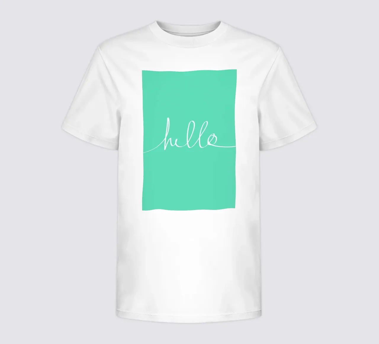 Hello Mint t-shirt bambini da Leah Flores
