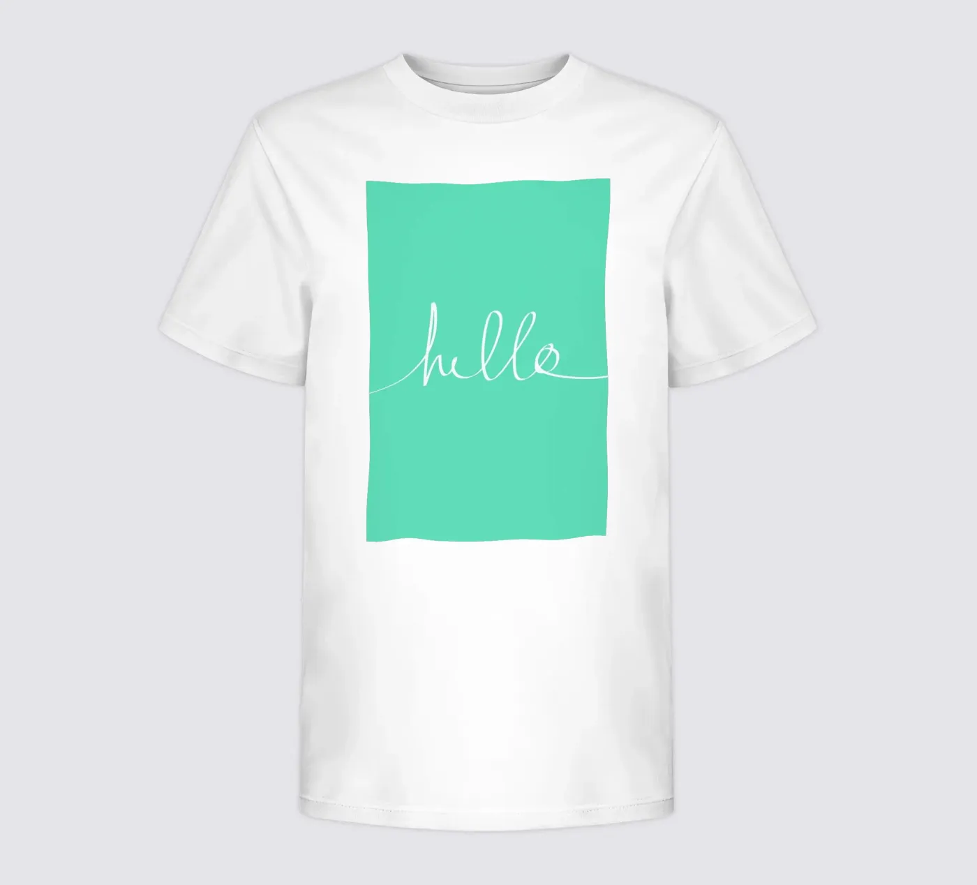 Hello Mint kinder t-shirt van Leah Flores