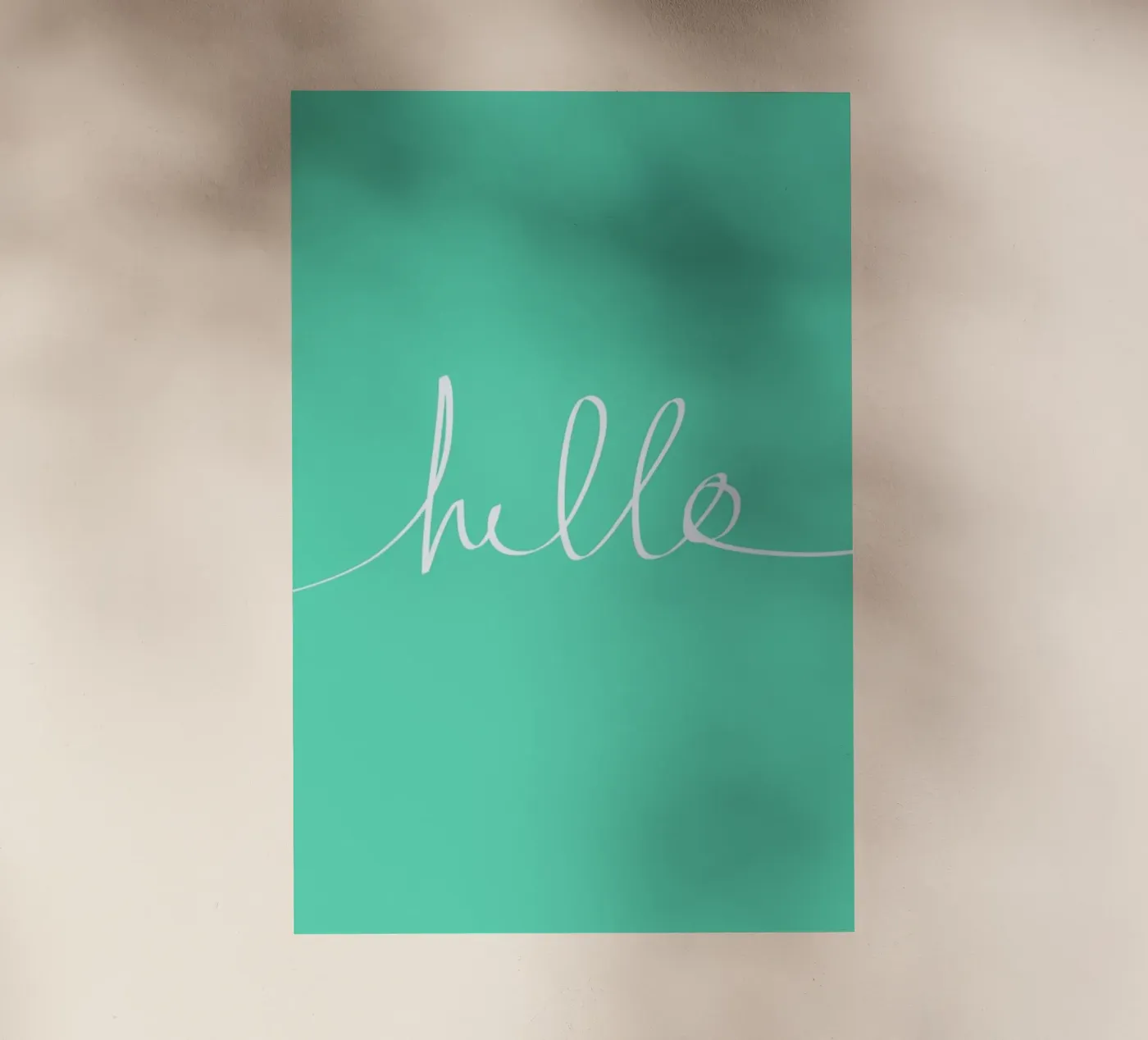 Hello Mint pellicola backlit da Leah Flores
