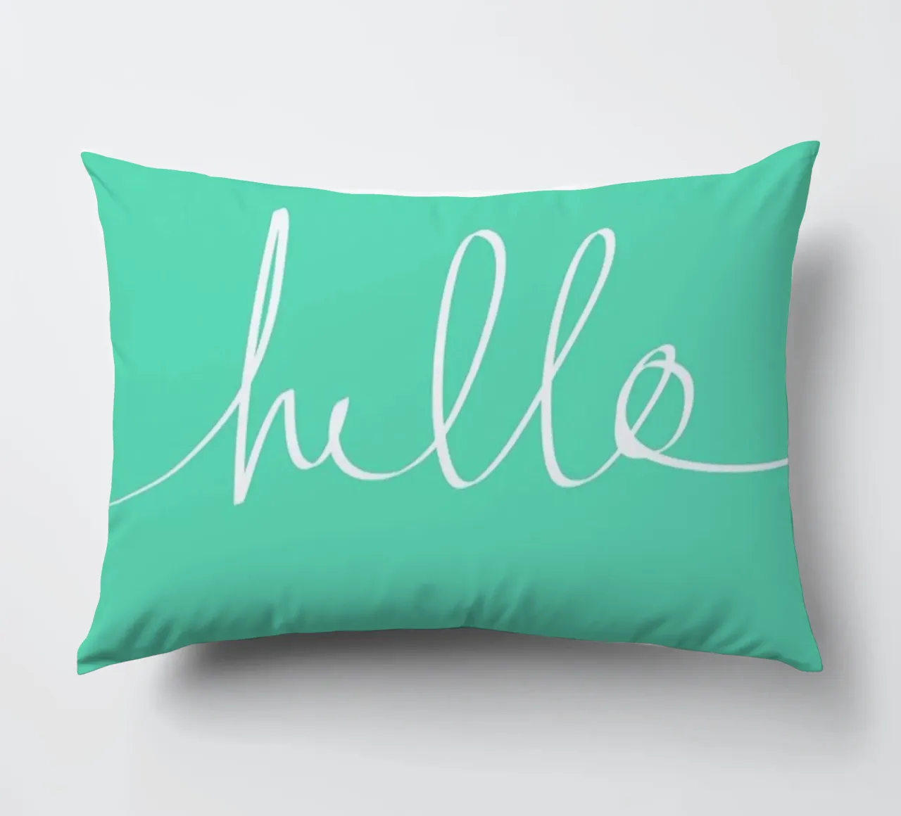 Hello Mint cuscino da Leah Flores