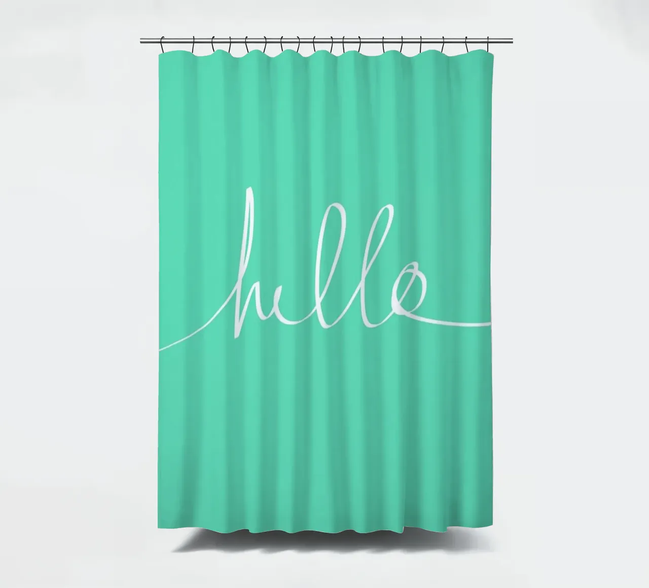 Hello Mint douchegordijn van Leah Flores