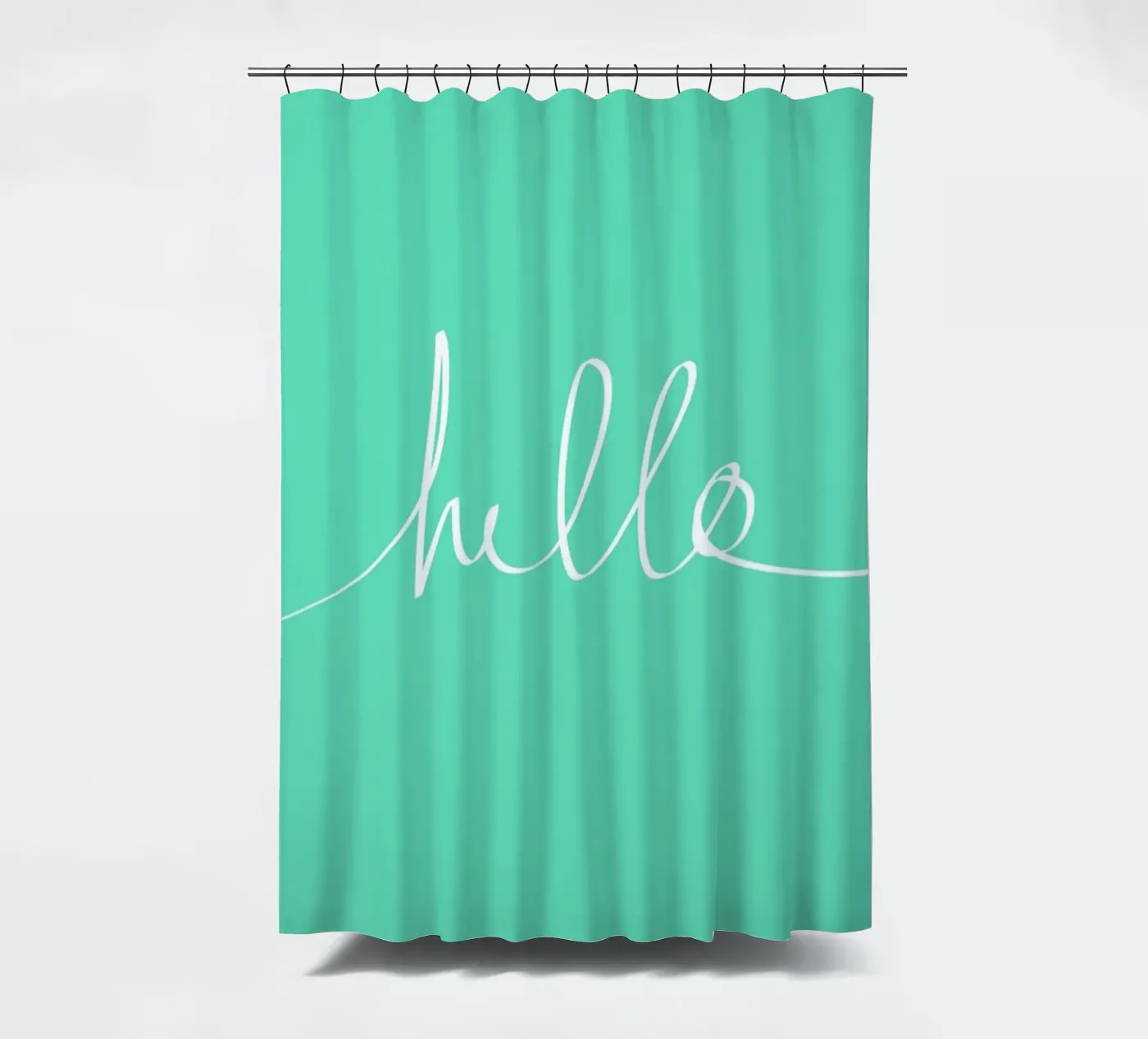 Hello Mint douchegordijn van Leah Flores