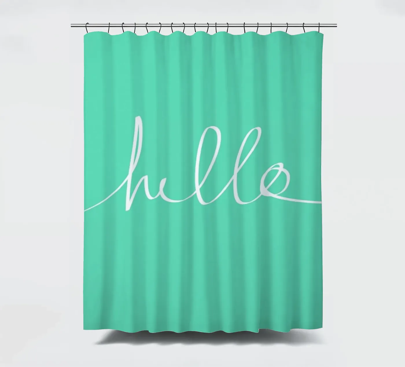 Hello Mint douchegordijn van Leah Flores