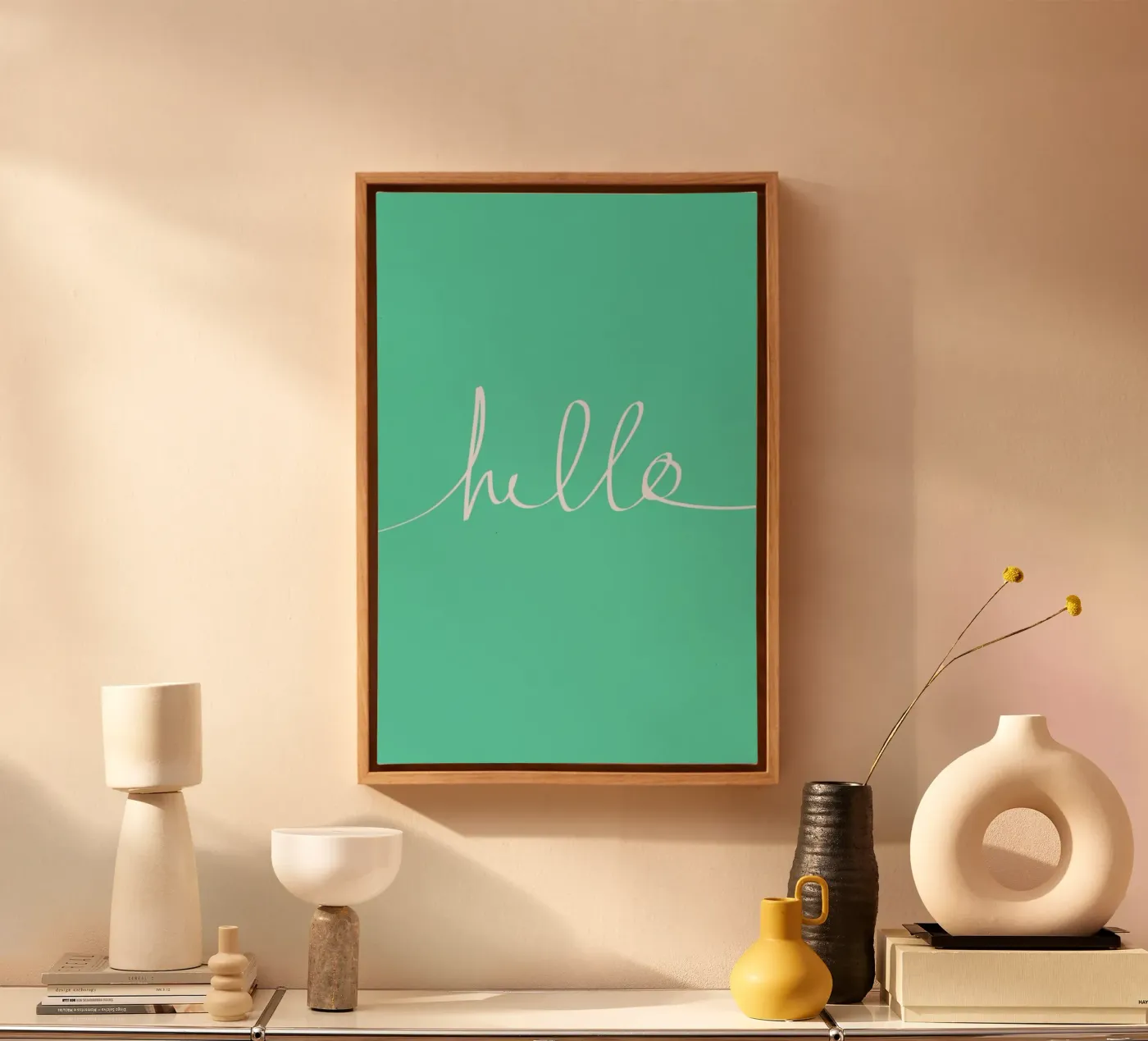 Hello Mint toile de Leah Flores