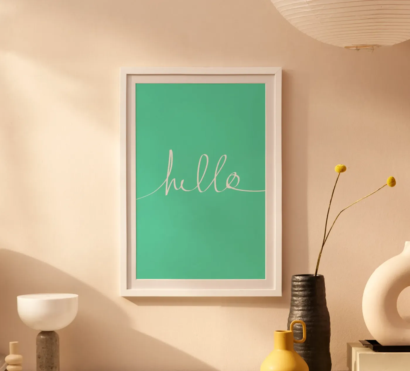 Hello Mint poster da Leah Flores