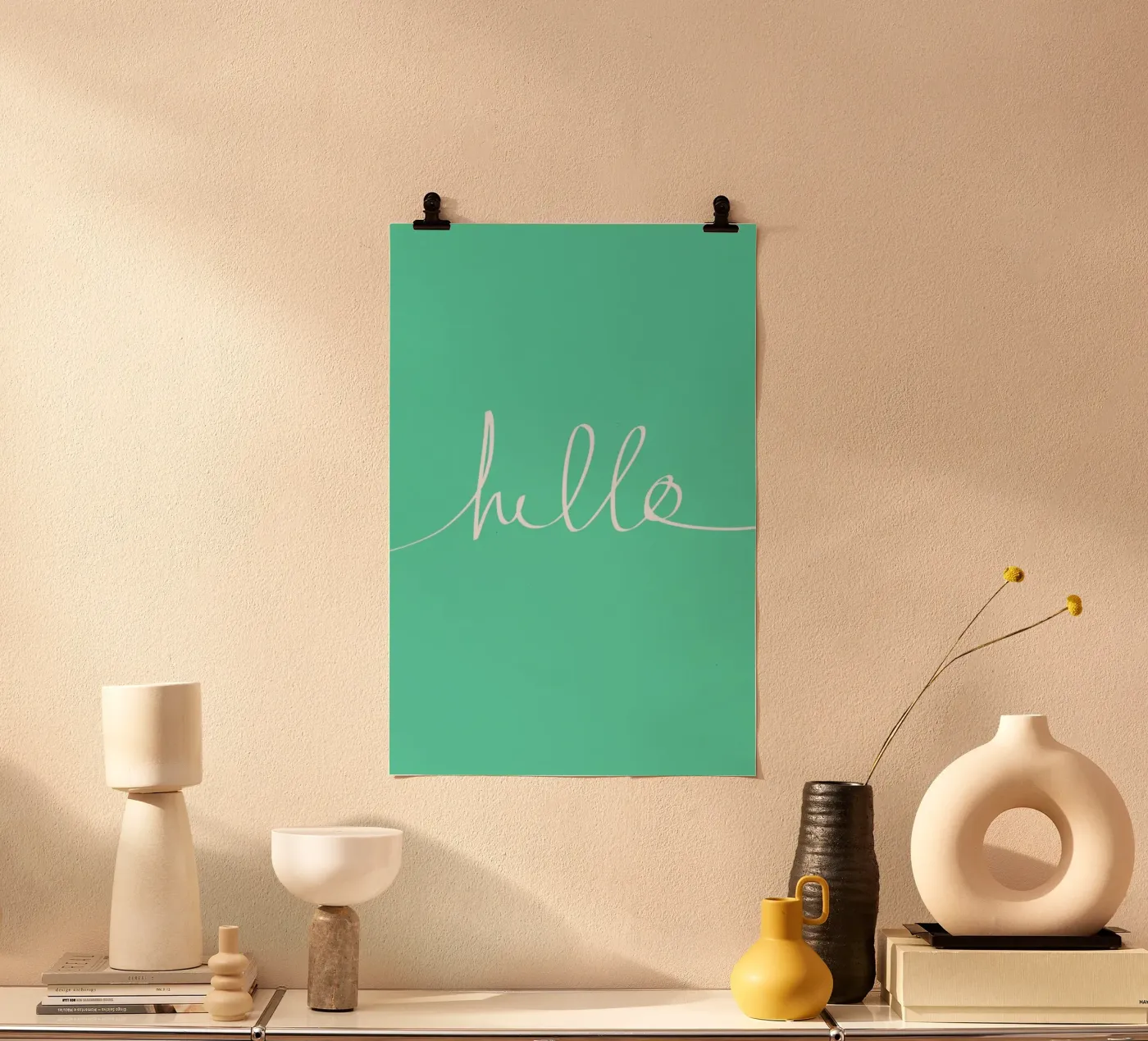 Hello Mint poster da Leah Flores