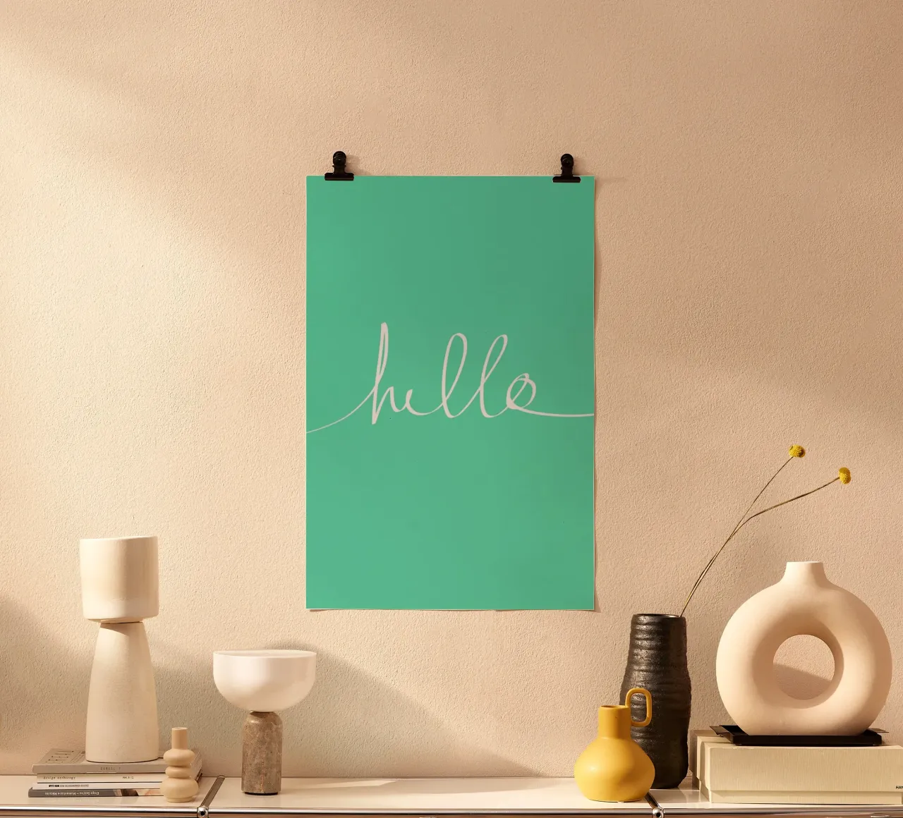 Hello Mint poster da Leah Flores