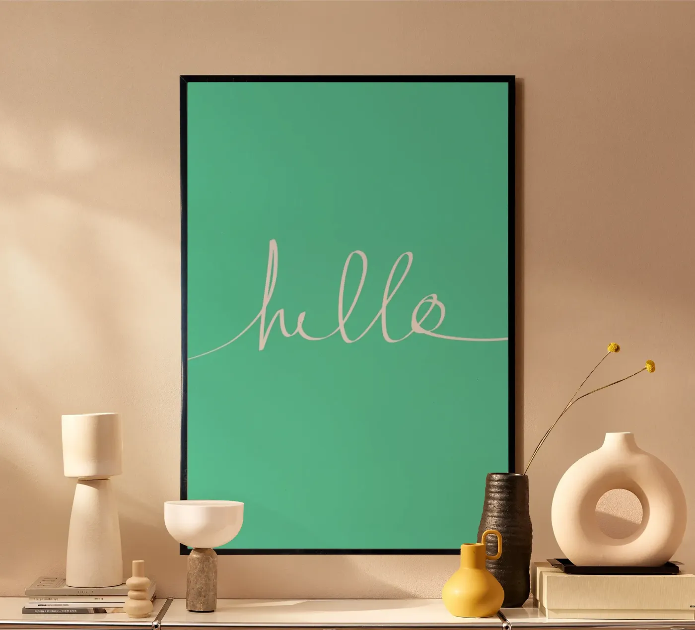 Hello Mint poster da Leah Flores