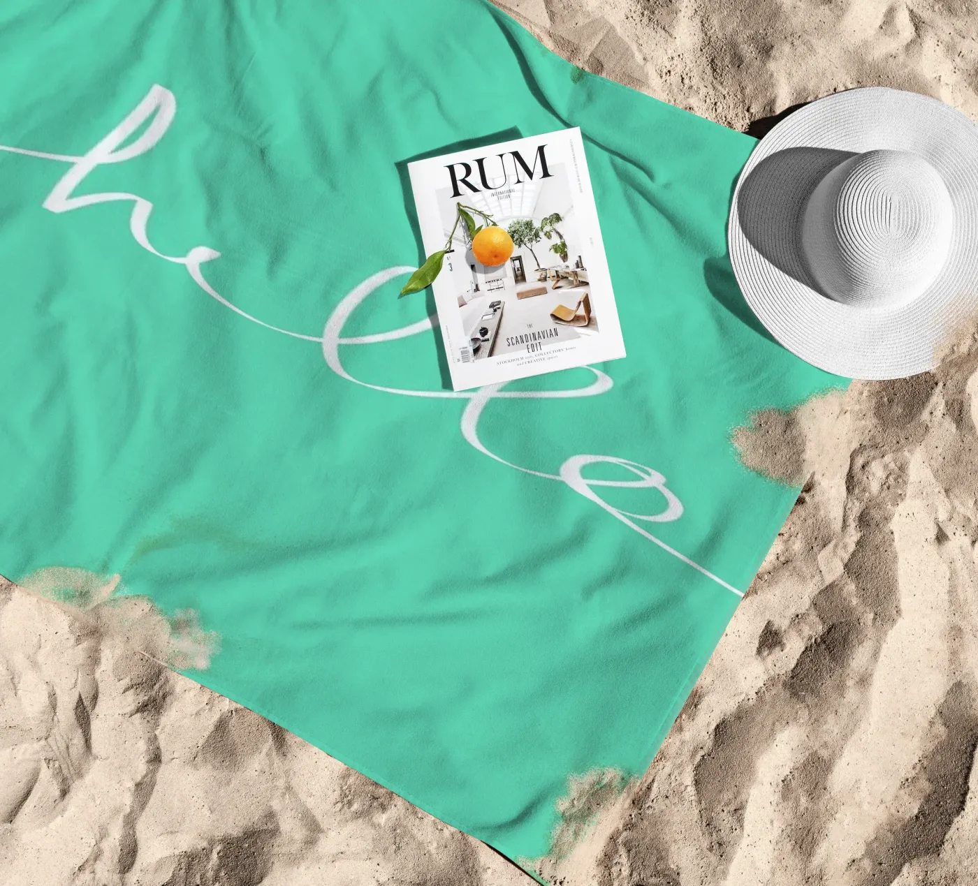 Hello Mint serviette de plage de Leah Flores