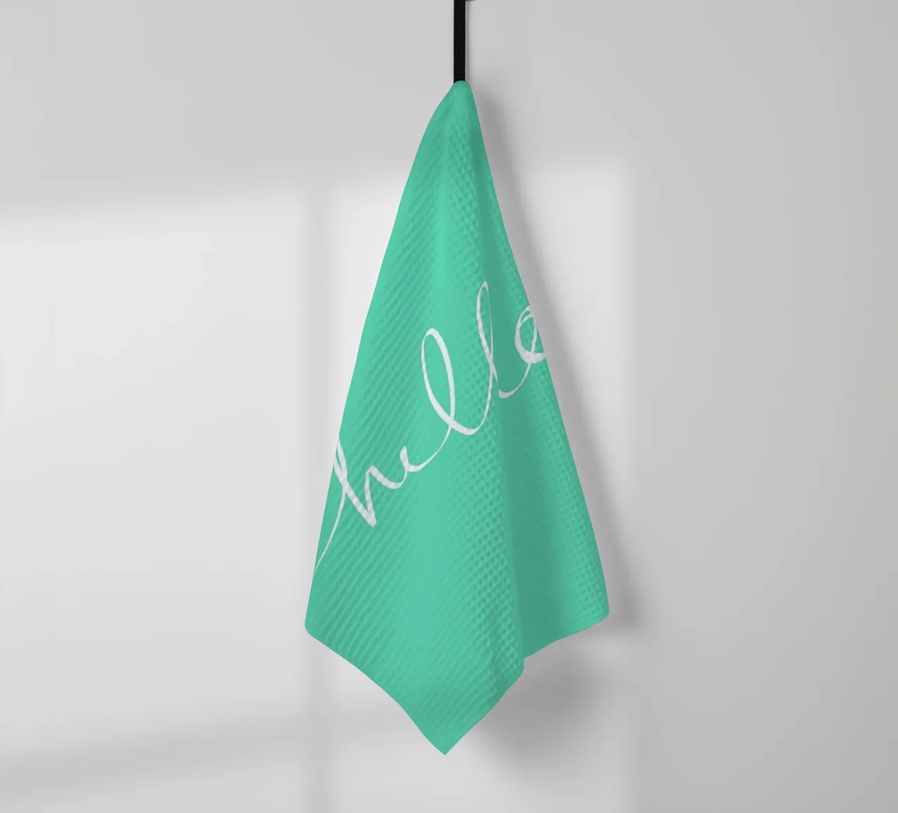 Hello Mint Geschirrtuch von Leah Flores