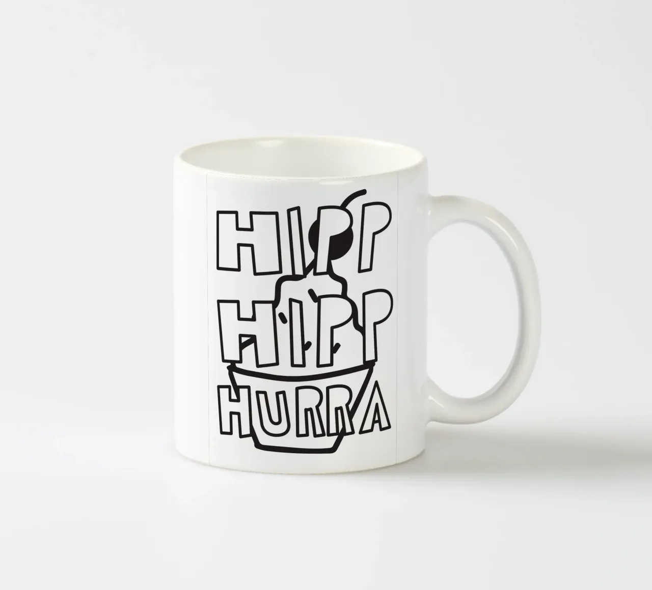 Hipp Hipp Hurra tazza in ceramica da Constanze Art Direction