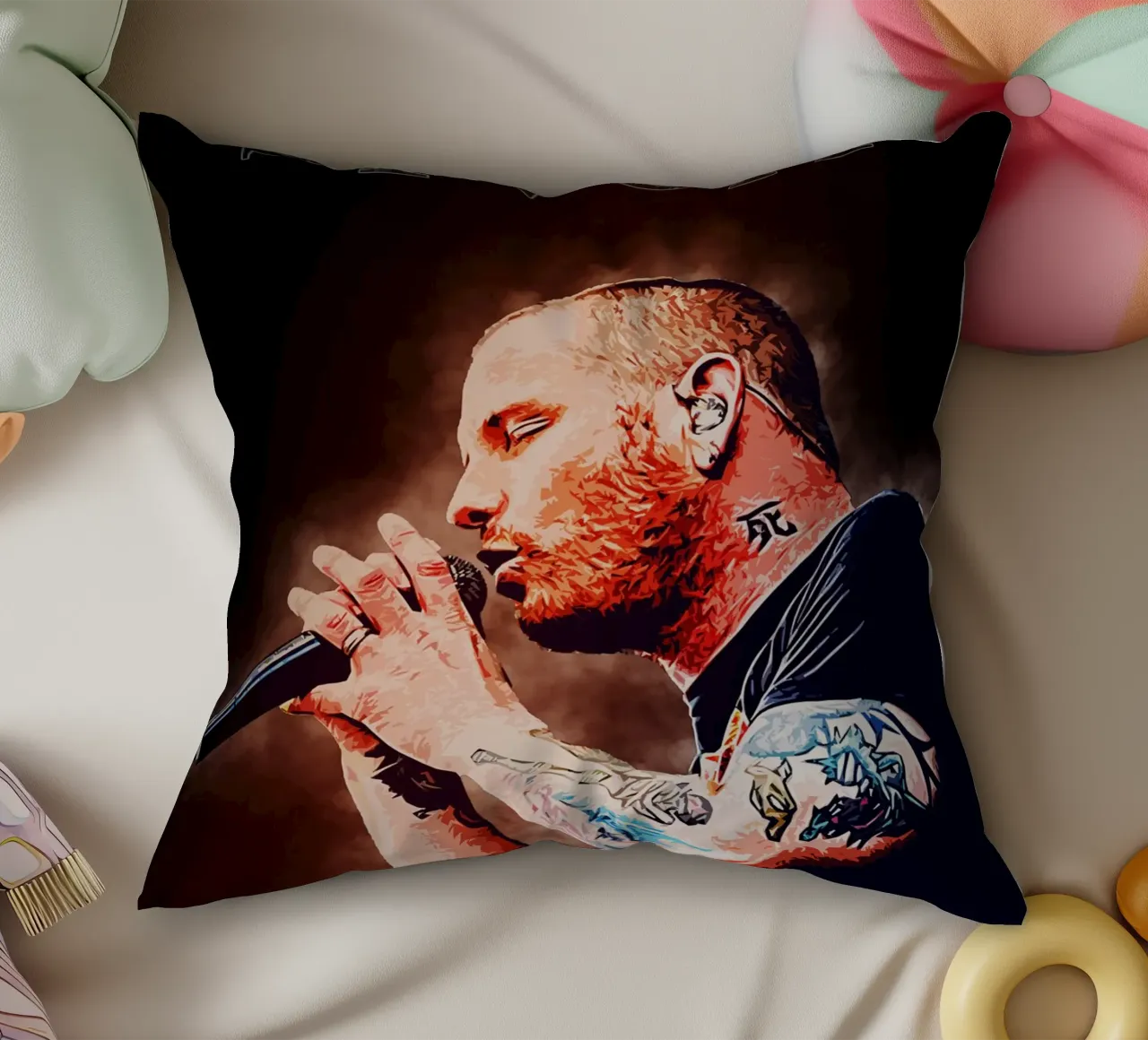 Arte di Corey cuscino da neonartroom
