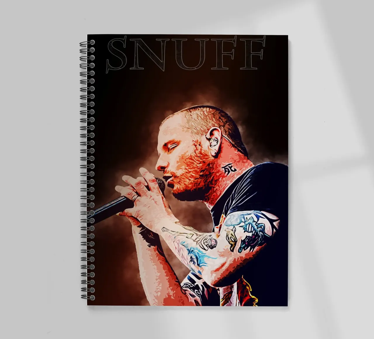 Art of Corey spiral notebook by neonartroom