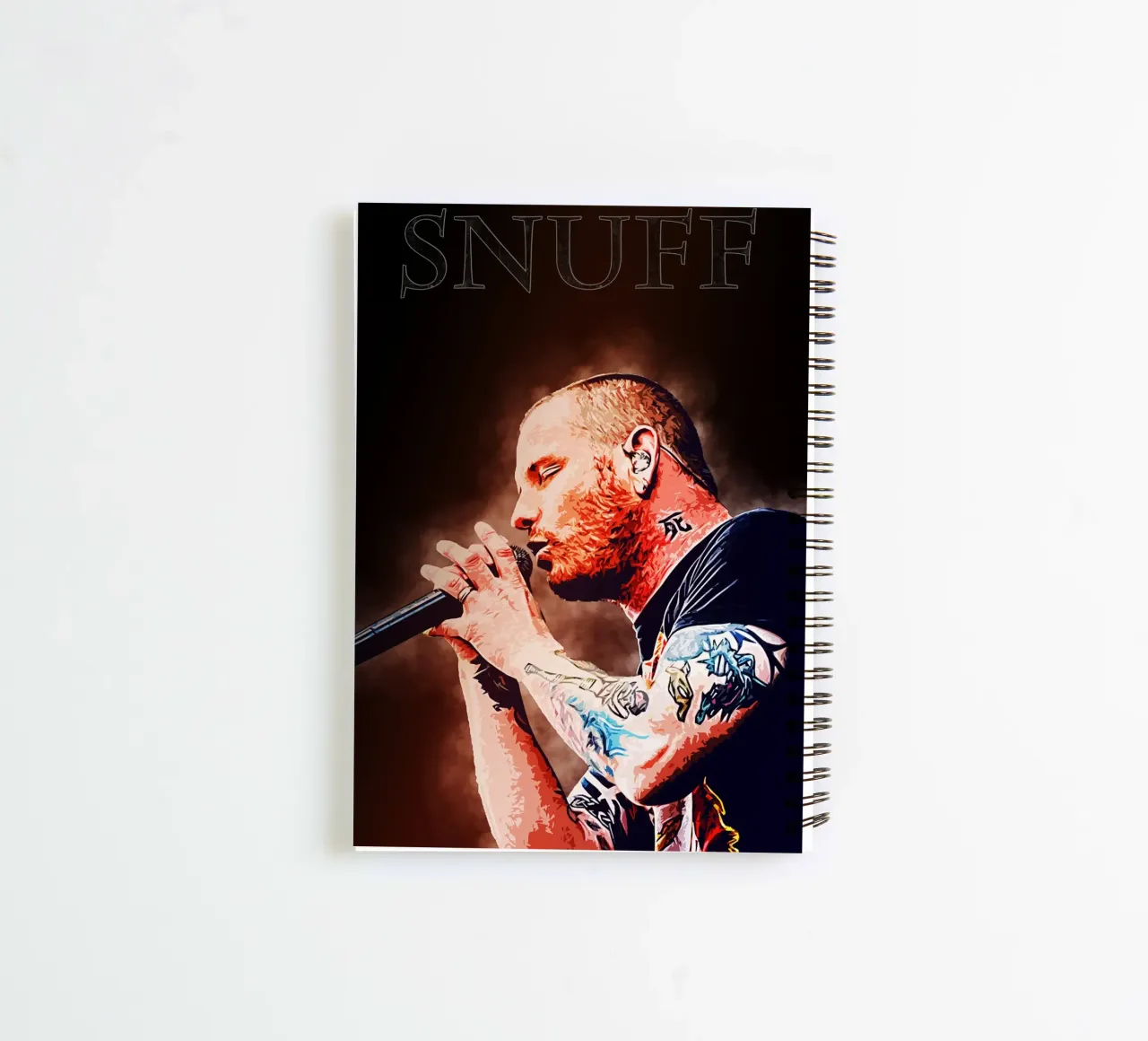 Art of Corey spiral notebook by neonartroom