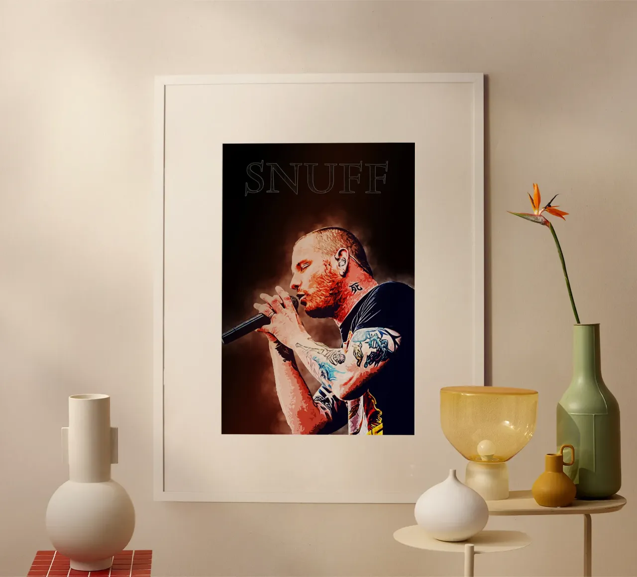 Arte di Corey poster con telaio in plastica da neonartroom