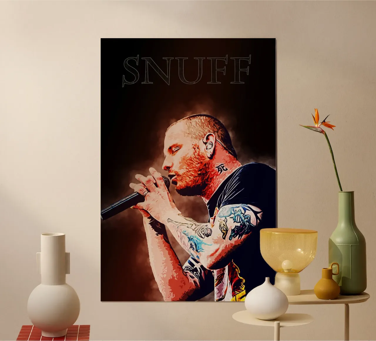 Arte di Corey poster con telaio in plastica da neonartroom