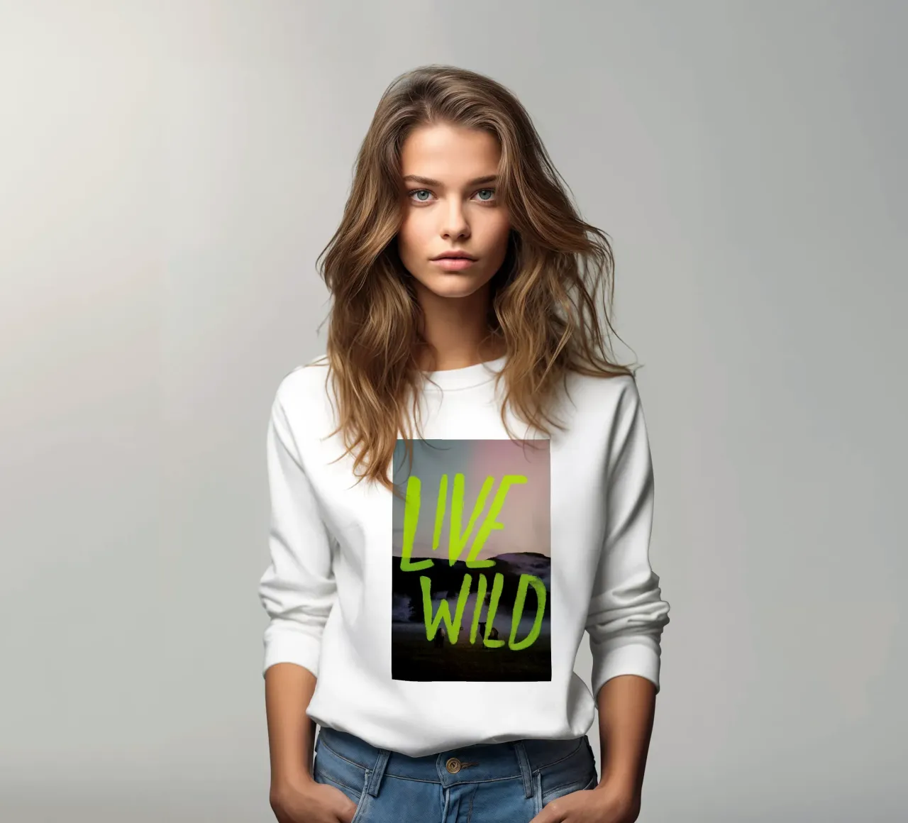 Live Wild felpa da Leah Flores