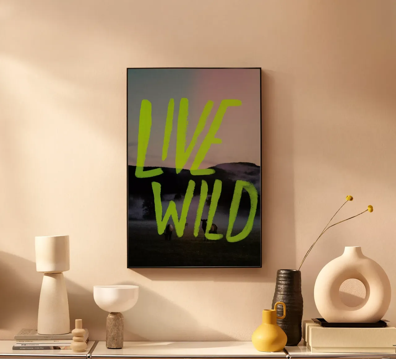 Live Wild plexiglass da Leah Flores