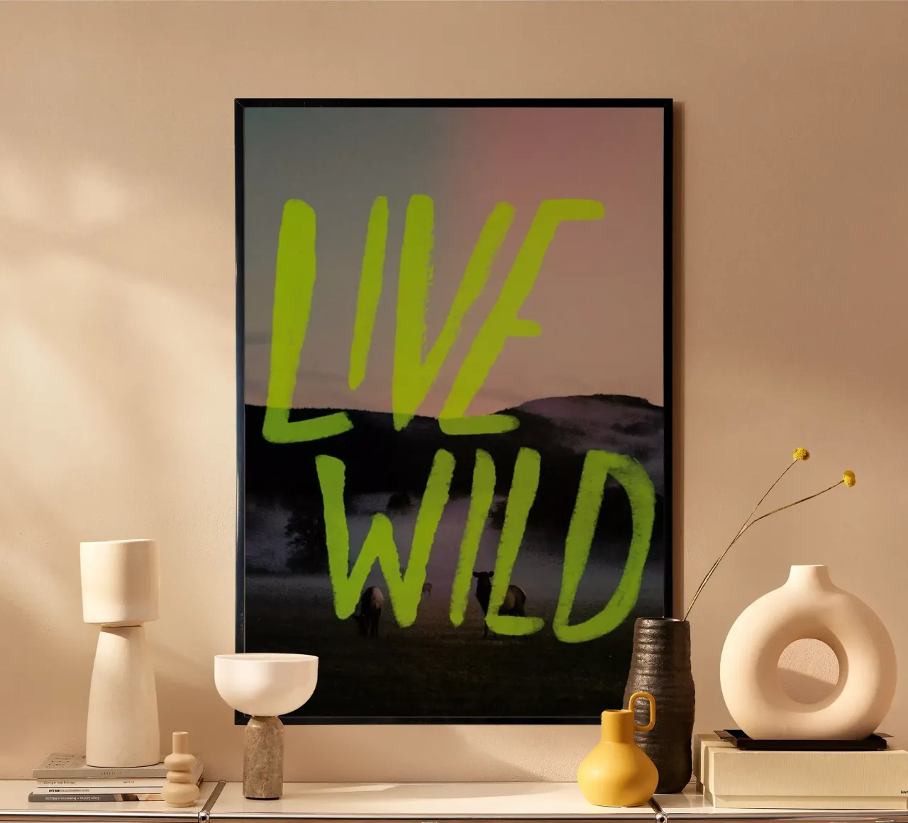 Live Wild poster da Leah Flores