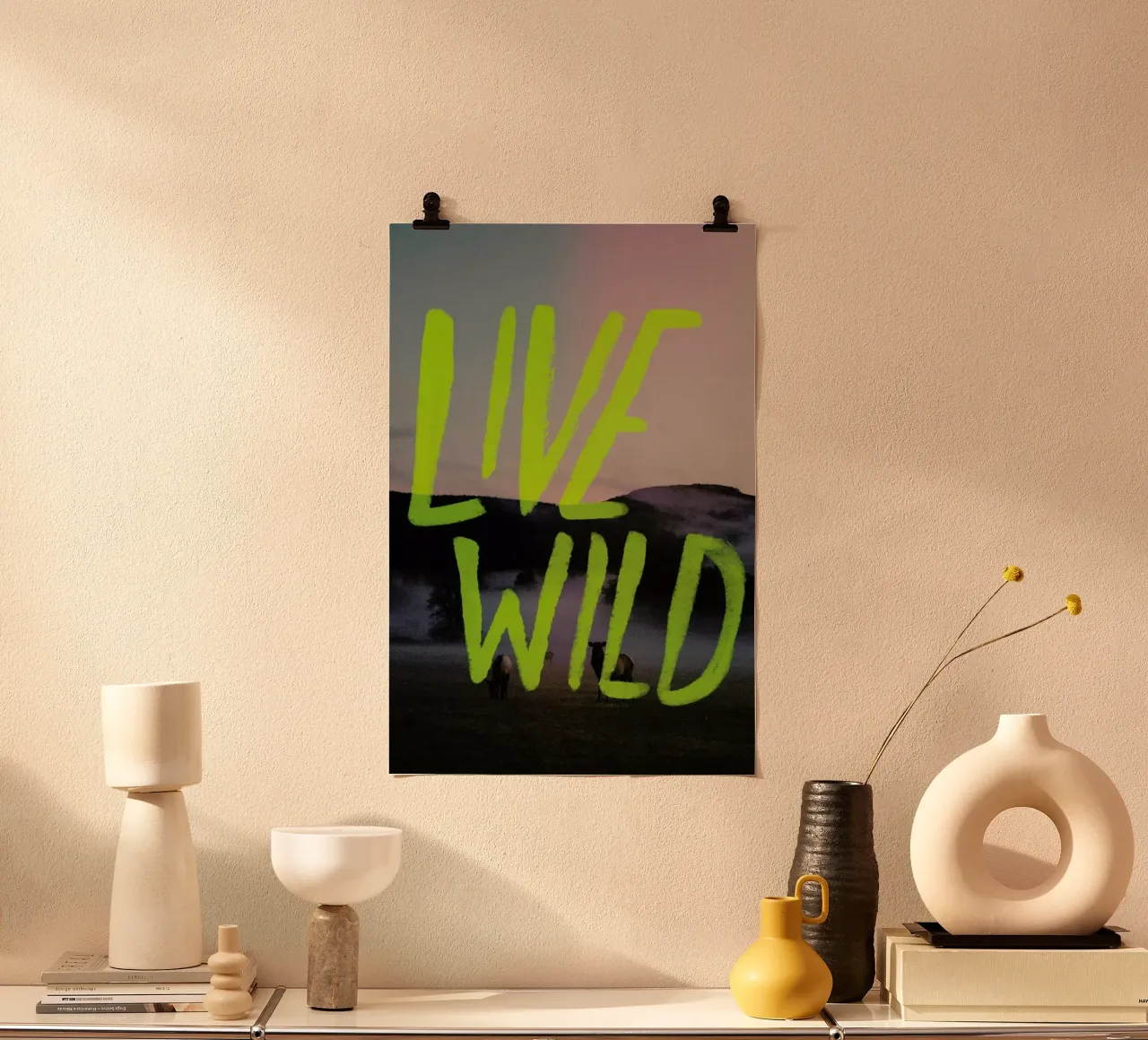 Live Wild poster da Leah Flores
