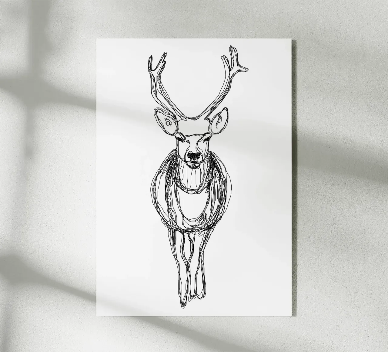 One line deer plexiglass da BAINAI