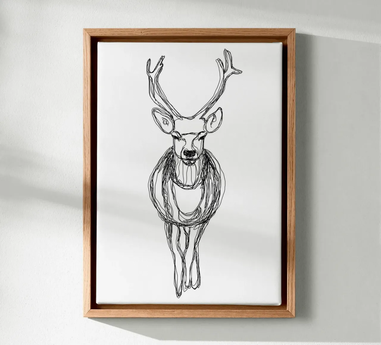 One line deer tela con Cornice a cassetta da BAINAI