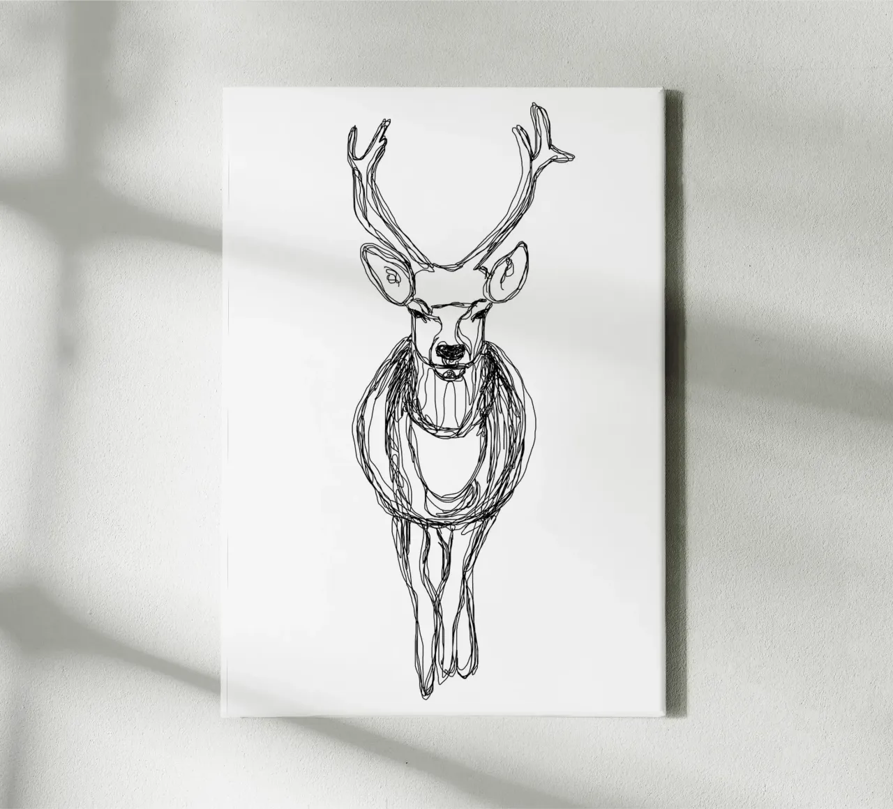 One line deer tela con Cornice a cassetta da BAINAI
