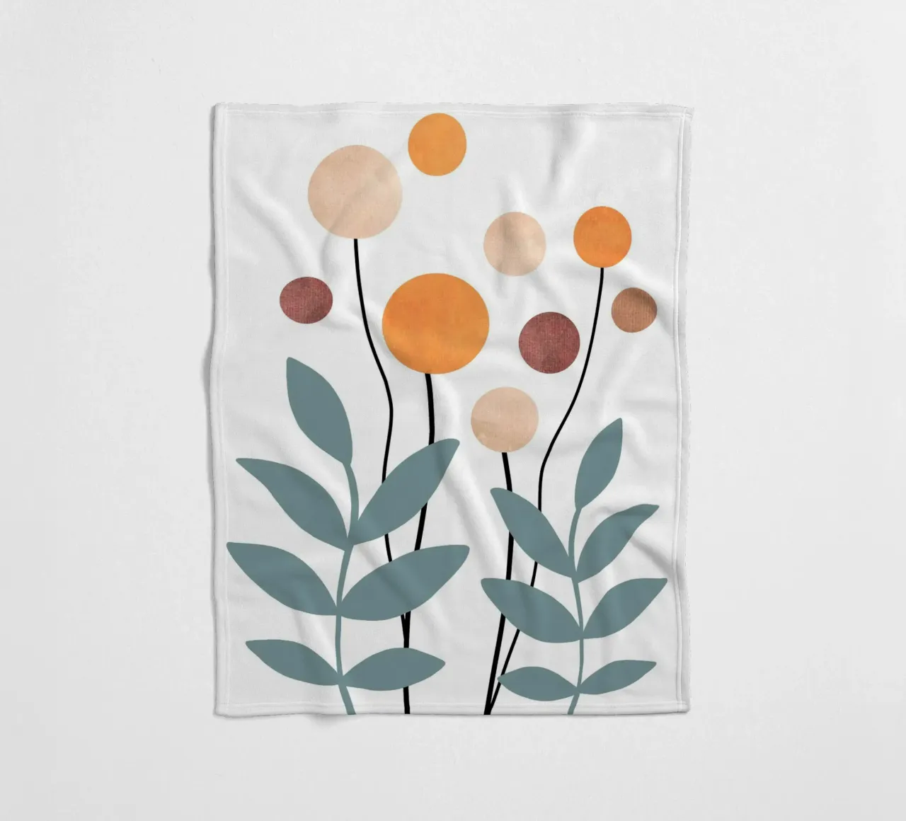 Blossom mid century coperta in pile da BAINAI