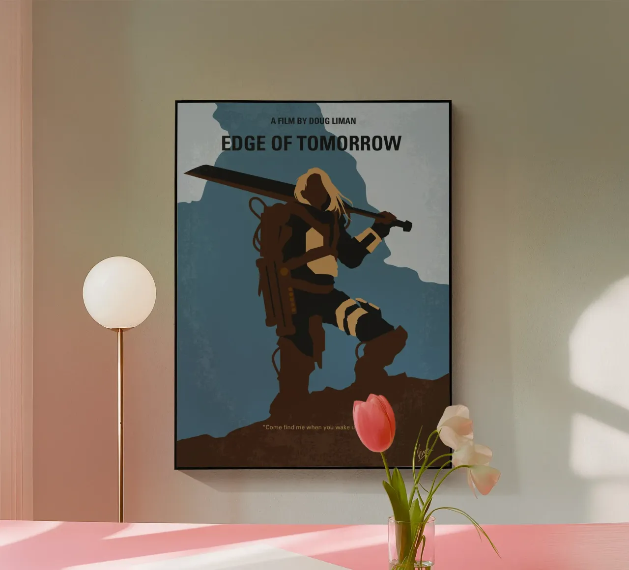 No790 My Edge of Tomorrow minimal movie poster plexiglass da Chungkong