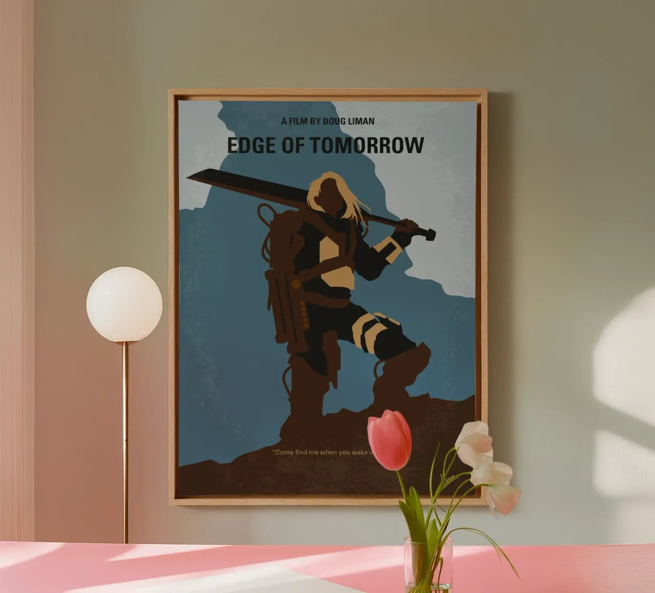 No790 My Edge of Tomorrow minimal movie poster tela con Cornice a cassetta da Chungkong