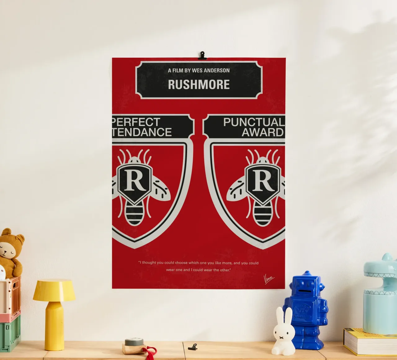 No791 My Rushmore minimal movie poster poster con telaio in alluminio da Chungkong