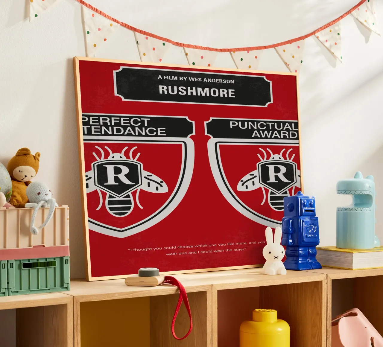 No791 My Rushmore minimal movie poster poster con telaio in alluminio da Chungkong
