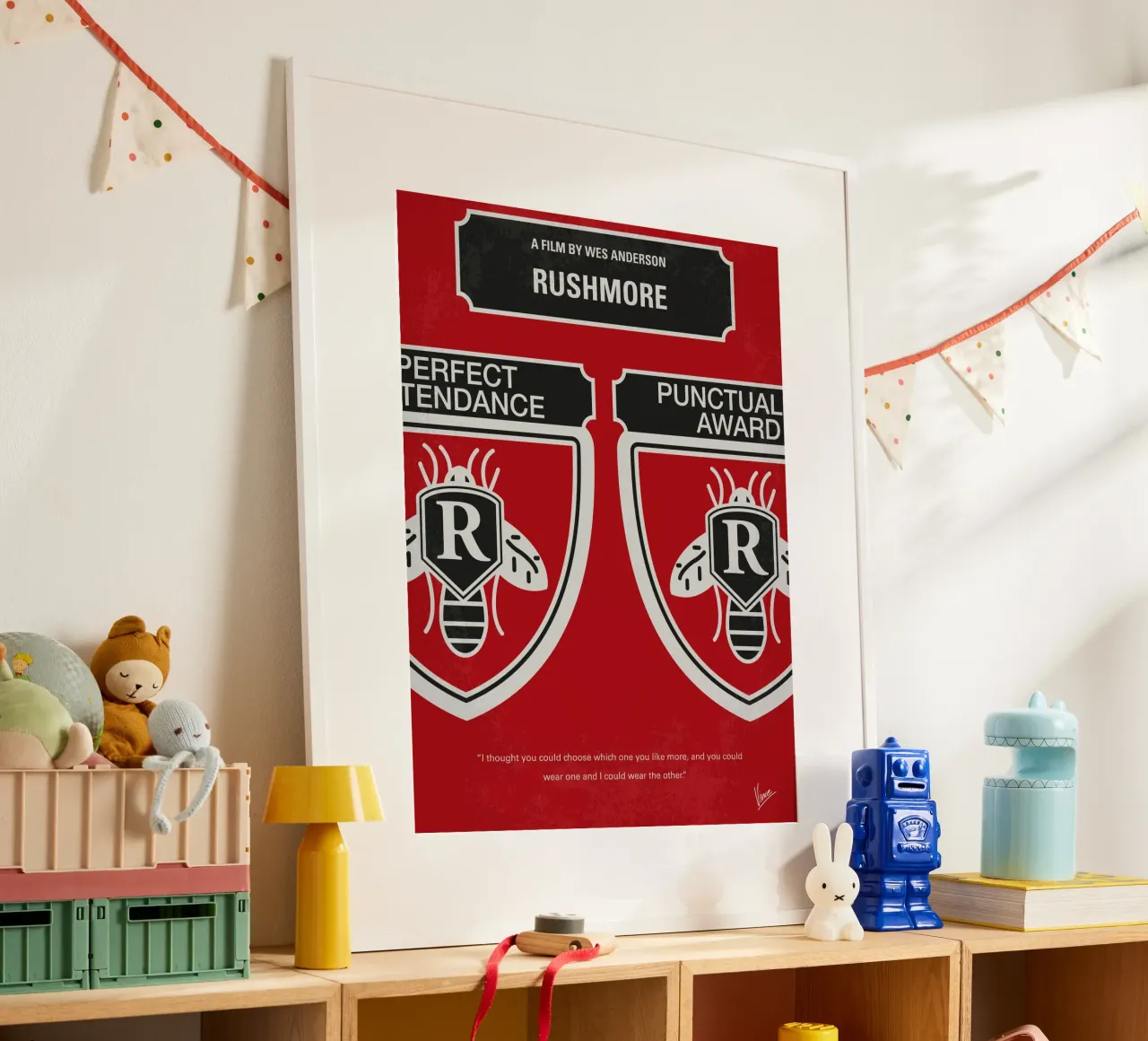 No791 My Rushmore minimal movie poster poster con telaio in alluminio da Chungkong