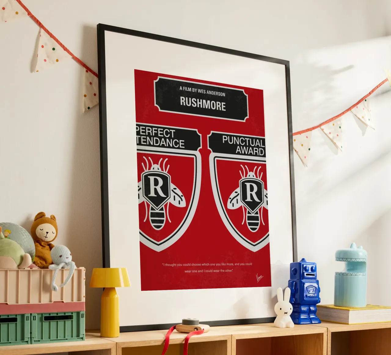 No791 My Rushmore minimal movie poster poster con telaio in alluminio da Chungkong