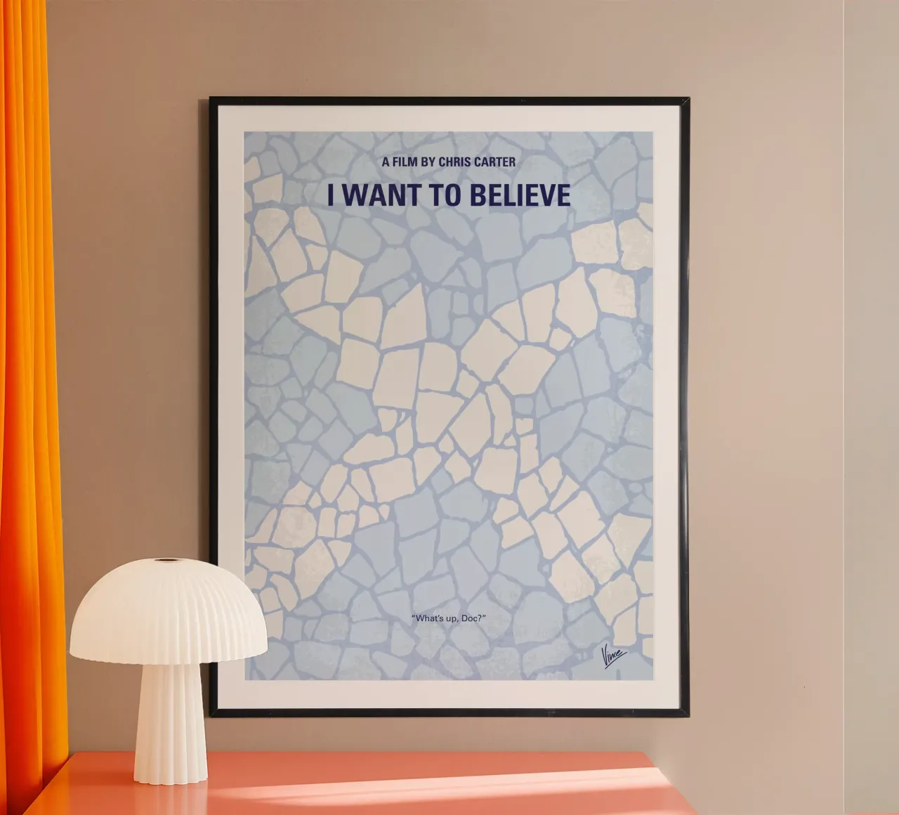 No792 My I Want to Believe minimal movie poster poster da Chungkong