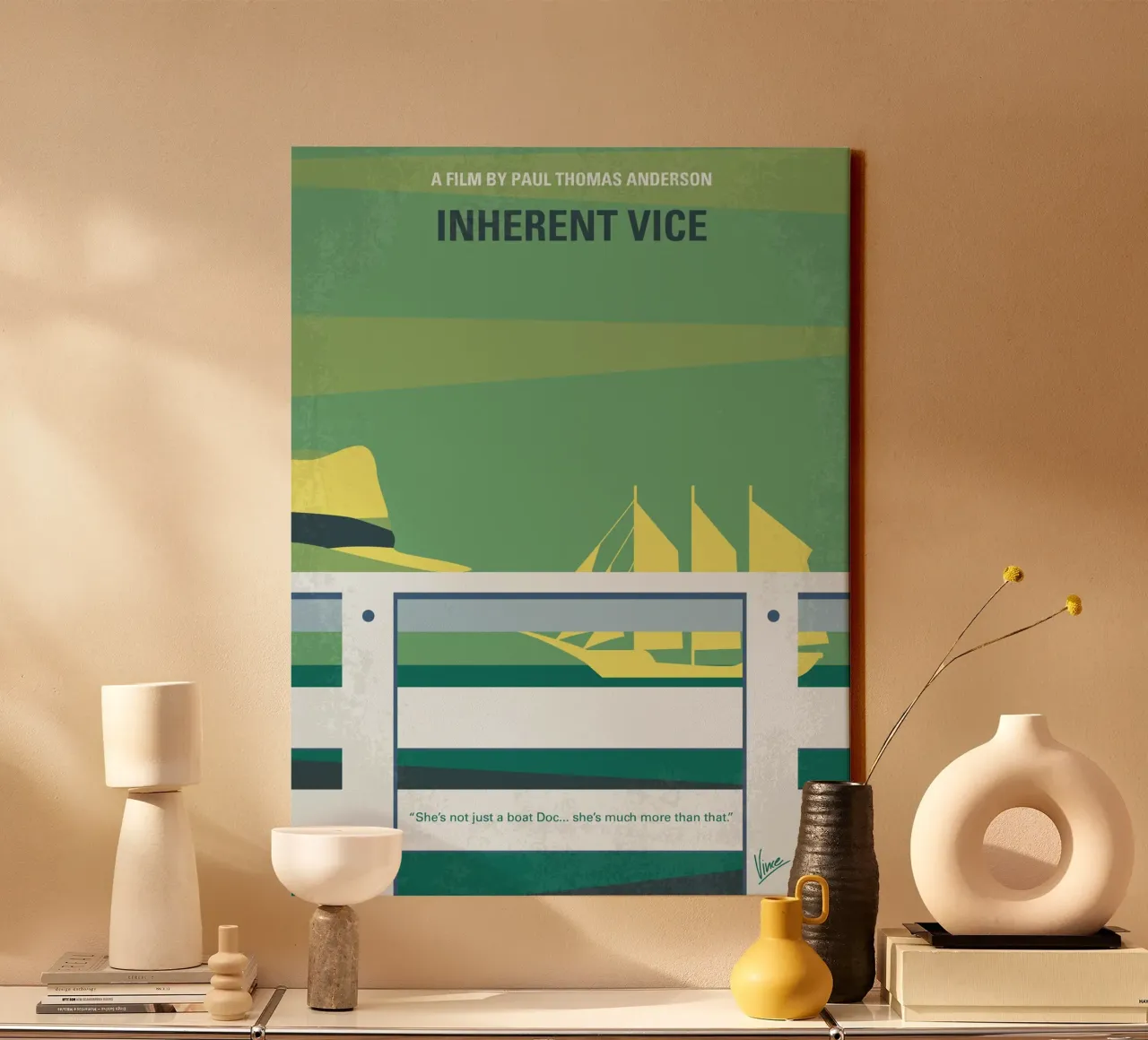 No793 My Inherent Vice minimal movie poster canvas by Chungkong