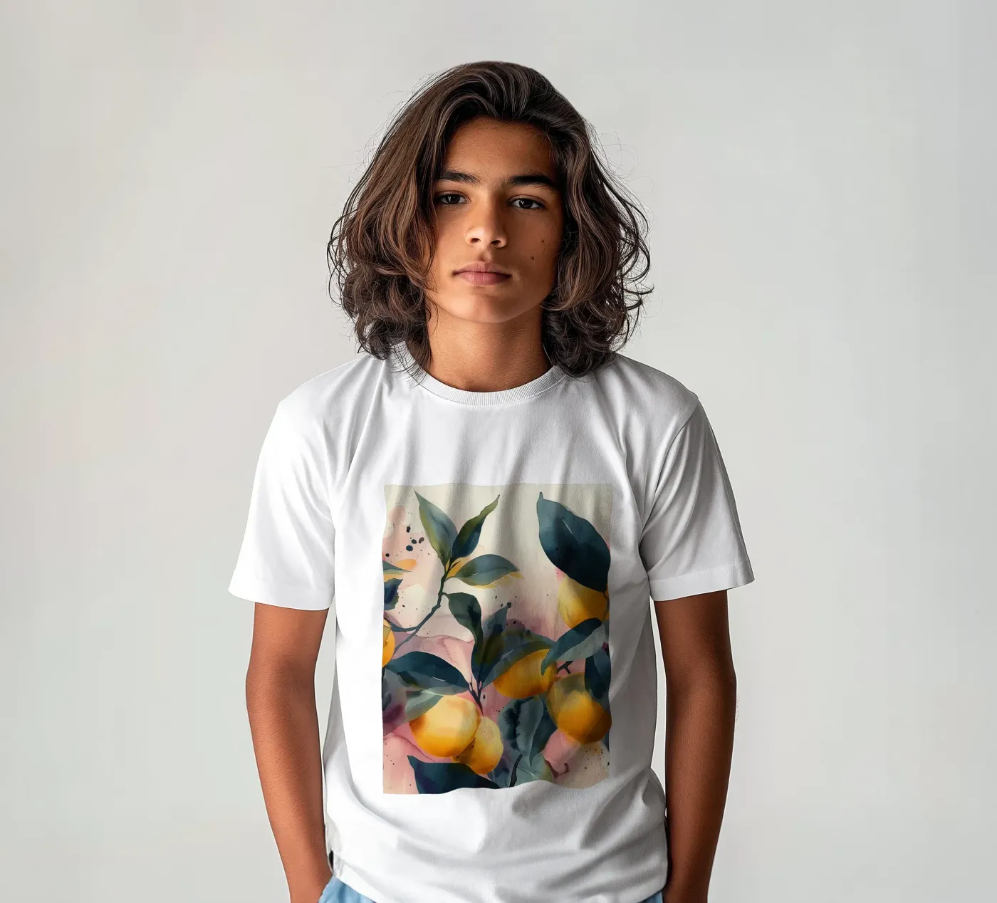 Lemon Branches t-shirt bambini da Hazia