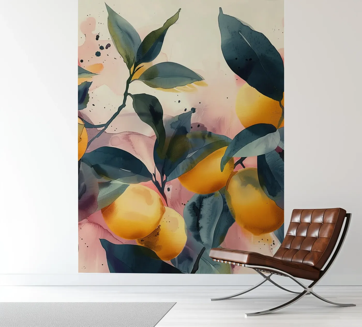 Lemon Branches fotobehang van Hazia
