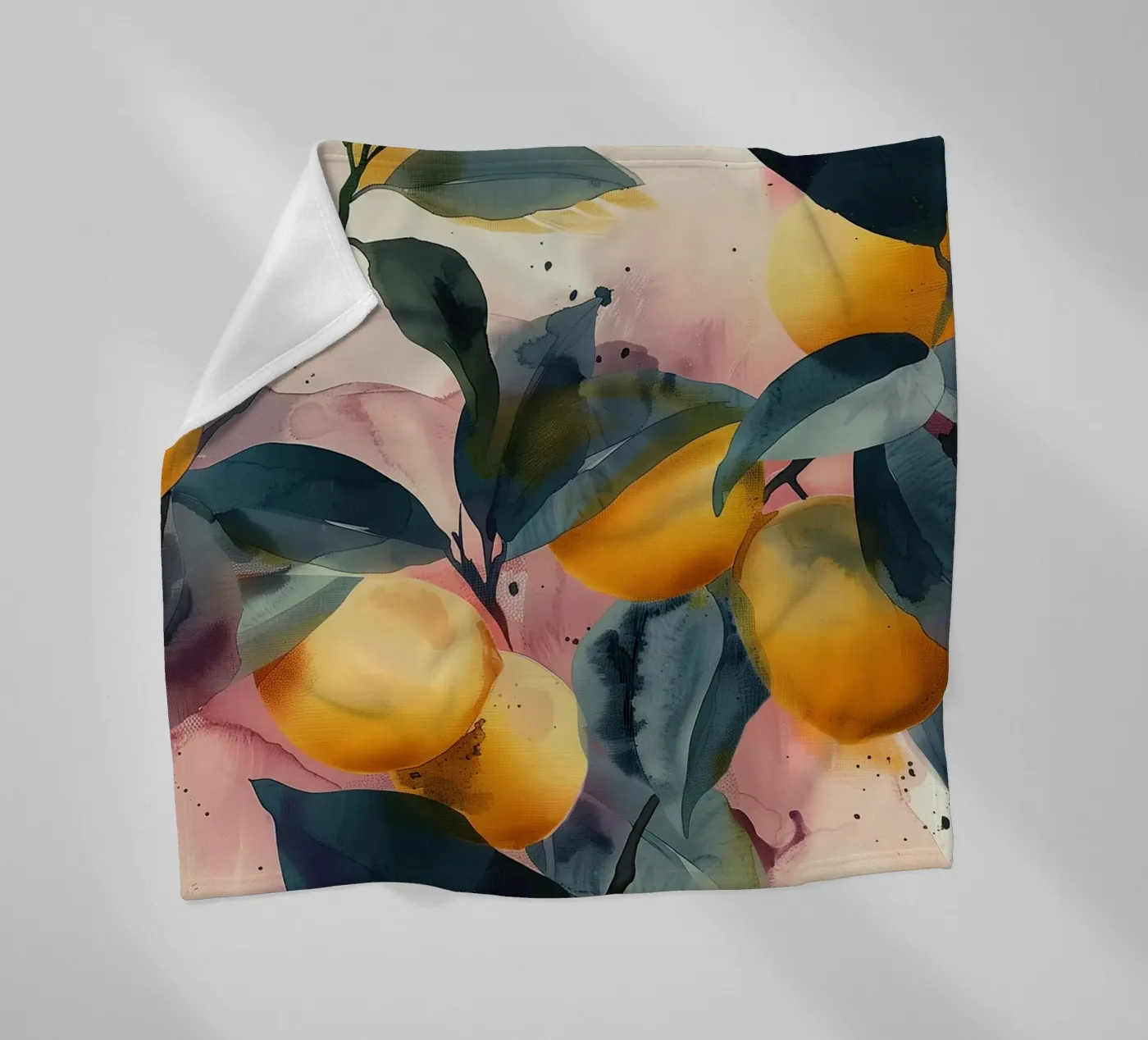 Lemon Branches Fleecedecke von Hazia