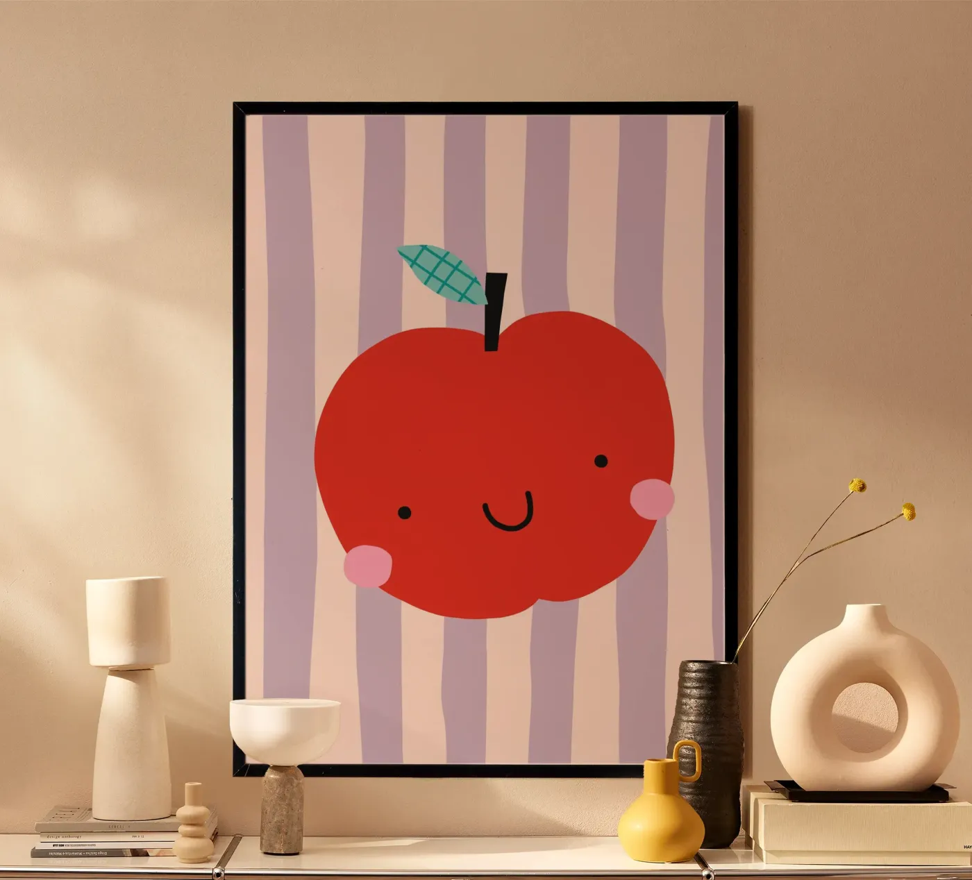 Apfel Smile poster da PurePeachCleanLine