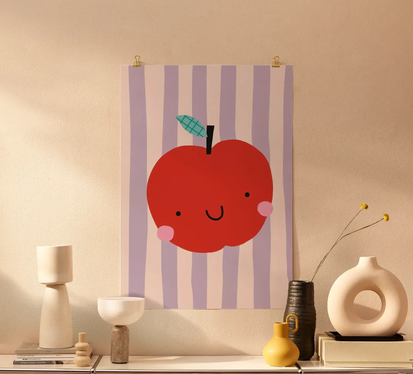 Apfel Smile poster da PurePeachCleanLine